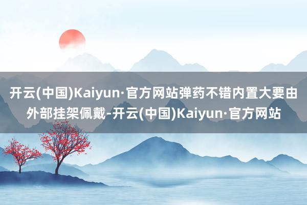 开云(中国)Kaiyun·官方网站弹药不错内置大要由外部挂架佩戴-开云(中国)Kaiyun·官方网站